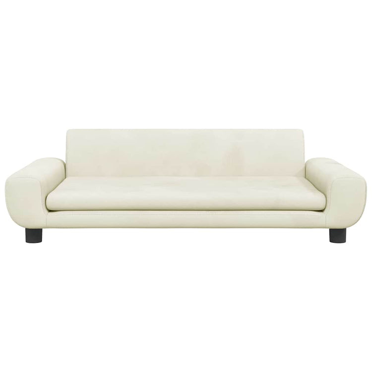 VIDAXL -Hundekorb 100x54x33 cm Samtcreme -Colored