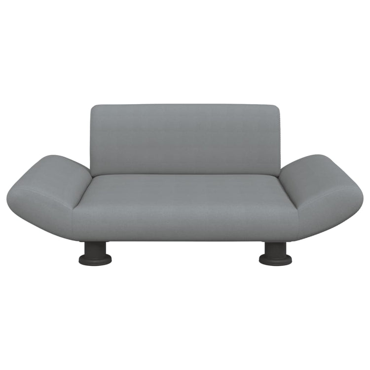 Vidaxl Hundekorb 70x45x28 cm Stoff hellgrau