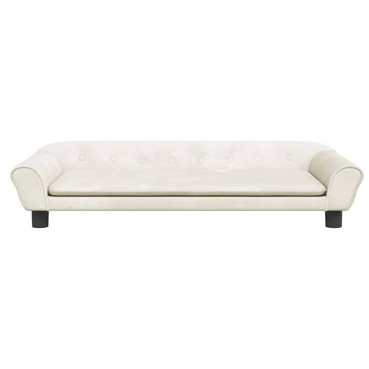 Vidaxl Hundekorb 100x50x21 cm Samtcreme -Colored