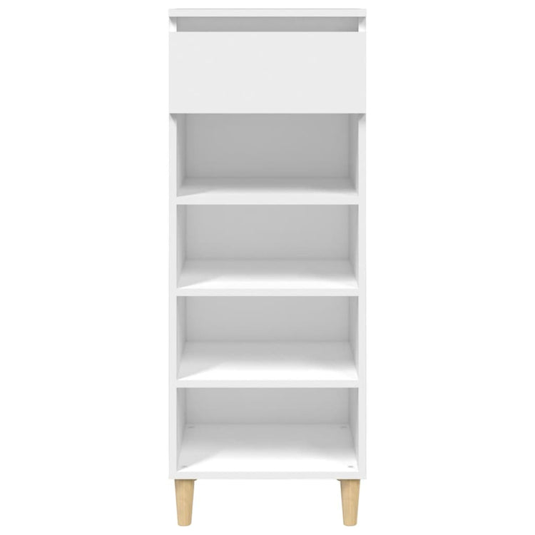 Vidaxl Schuhschrank 40x36x105 cm verarbeitetes Holz weiß