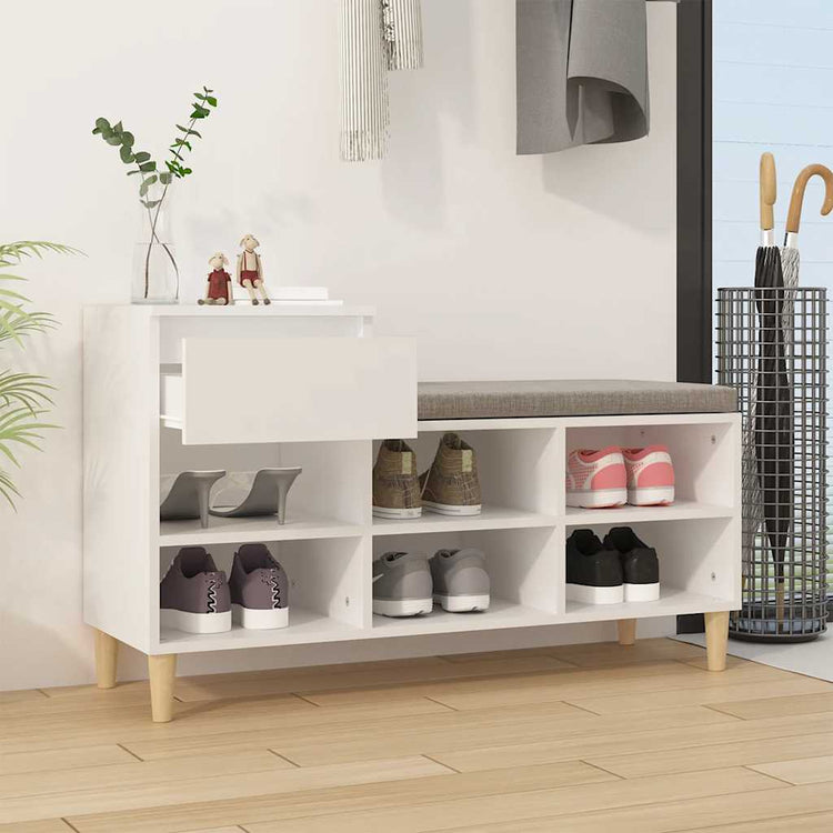 Vidaxx Schuhschrank 102x36x60 cm Holzwerkstoff weiß