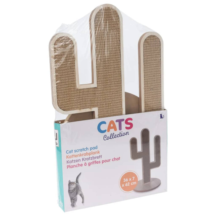 Haustiere Sammlung Haustiere Sammlung Katze Kratzpol Kaktus 35x34.5x62 cm Naturel