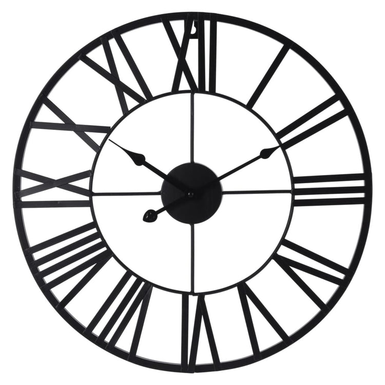Hs Sammlung Hs Sammlung Wanduhr Römische Figuren schwarz