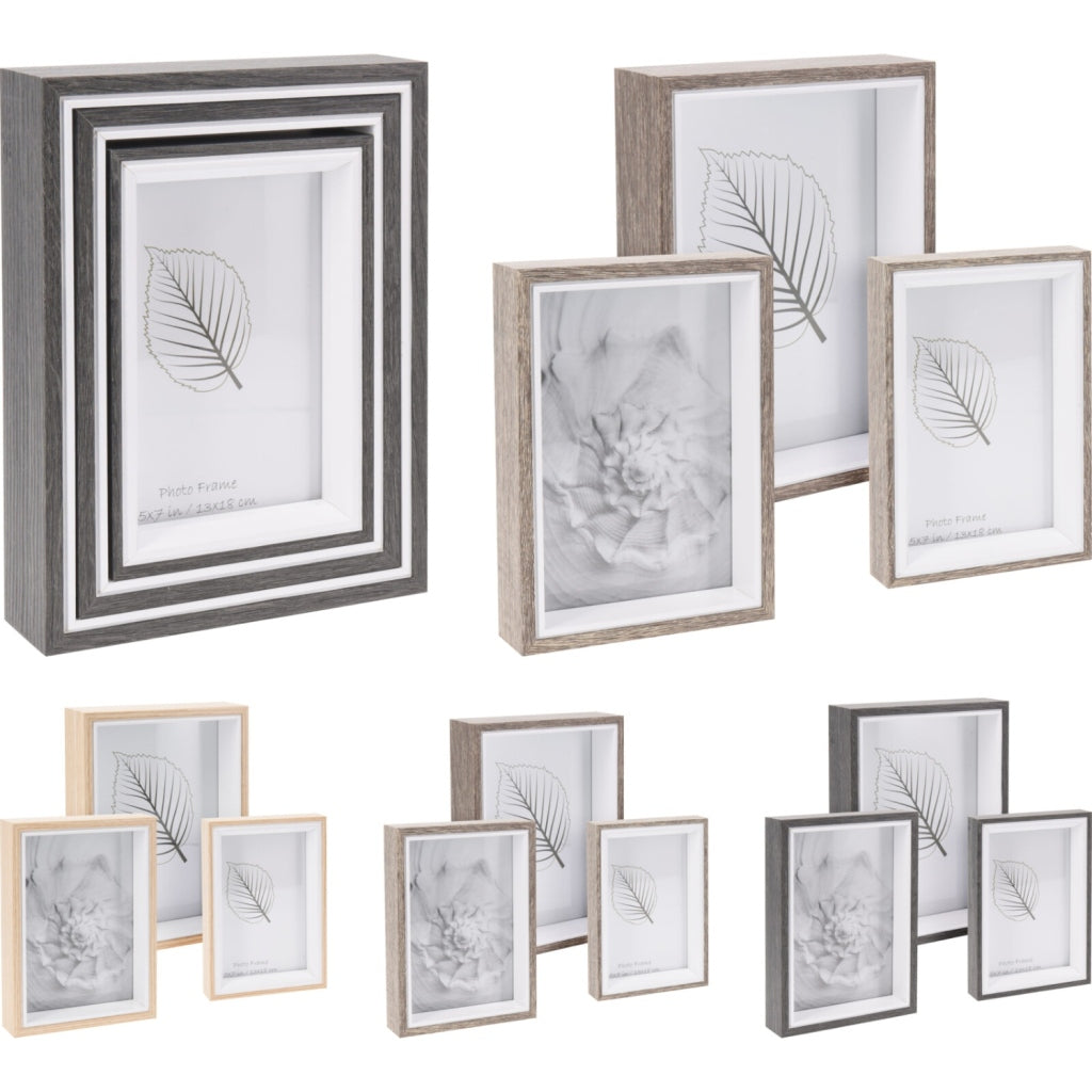Verschiedenes Fotorahmensatz von 3 Assorti -Farbe