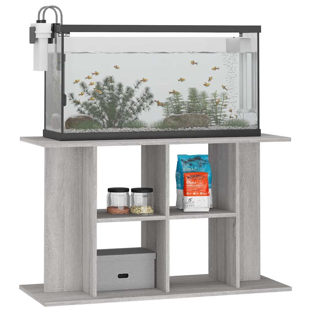 Vidaxl Aquarium Standard 100x40x60 cm verarbeitetes Holzgrau Sonoma