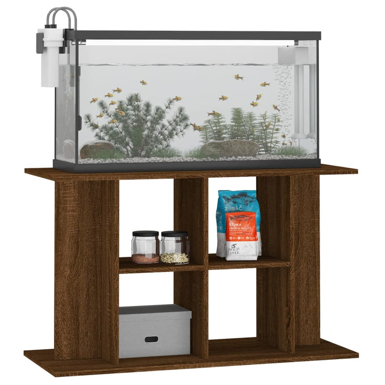 VIDAXL Aquarium Standard 100x40x60 cm verarbeitete Holzbraune -Eichenfarbe