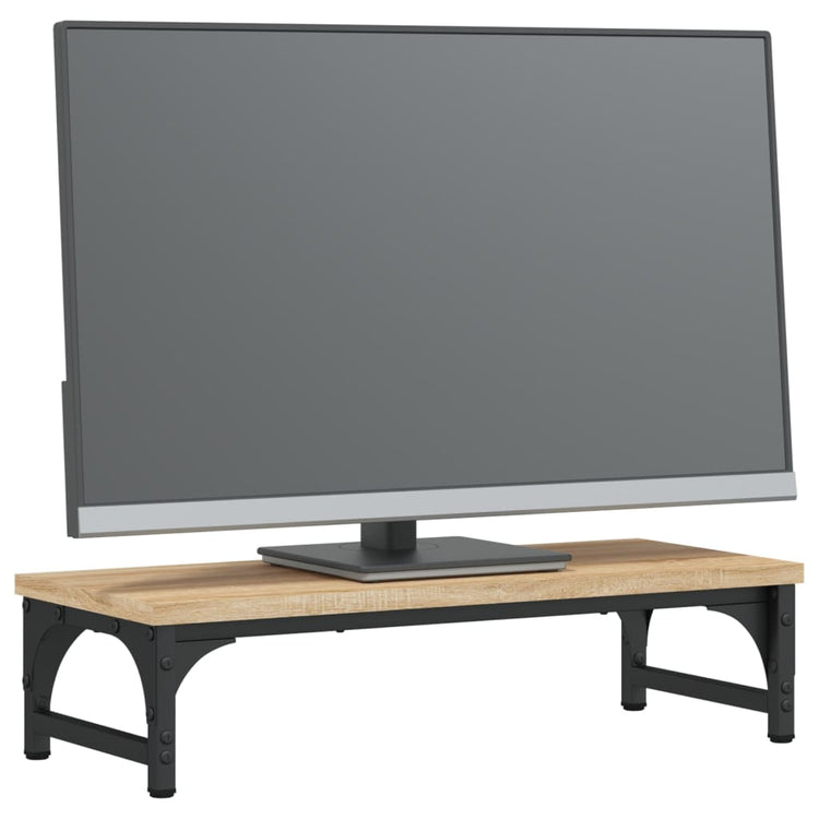 VIDAXL Monitor Standard 55x23x14 cm verarbeitetes Holz Sonoma Eiche gefärbt