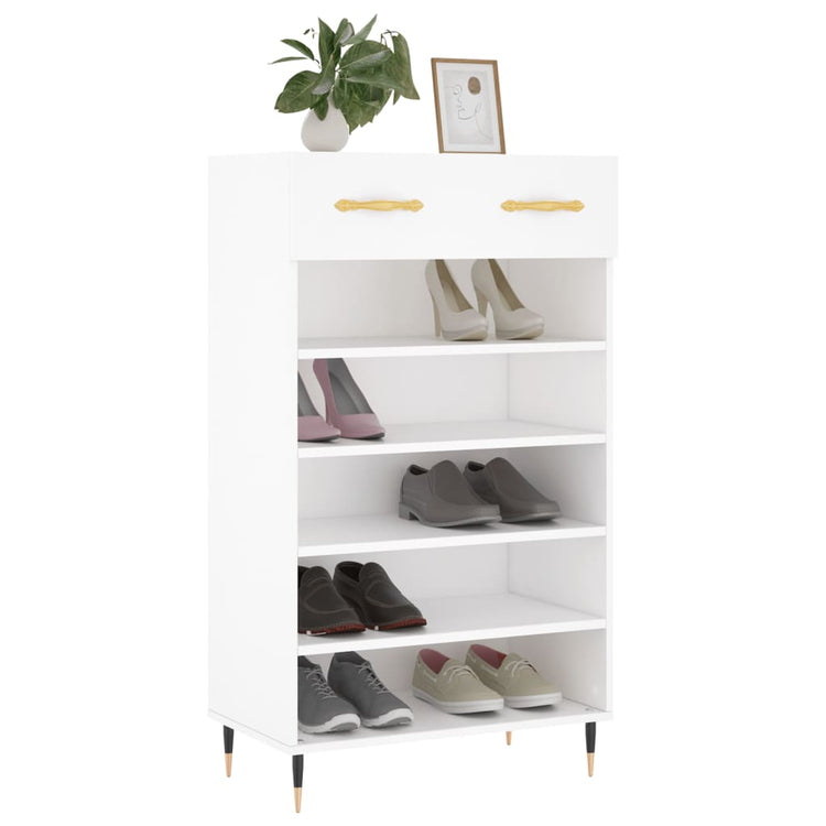 Vidaxx Schuhschrank 60x35x105 cm Holzwerkstoff weiß