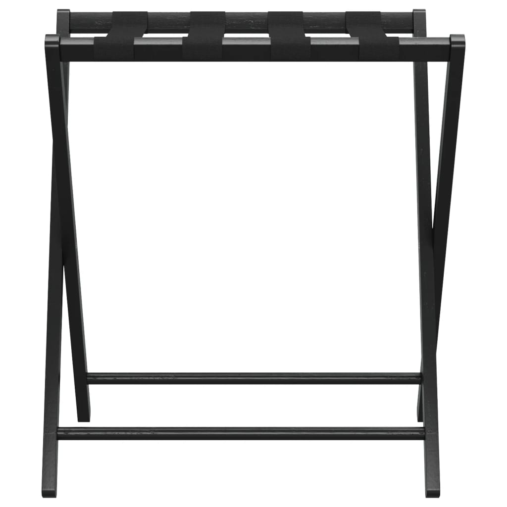Vidaxl -Gepäckregal 68.5x38x58 cm Bamboo Schwarz