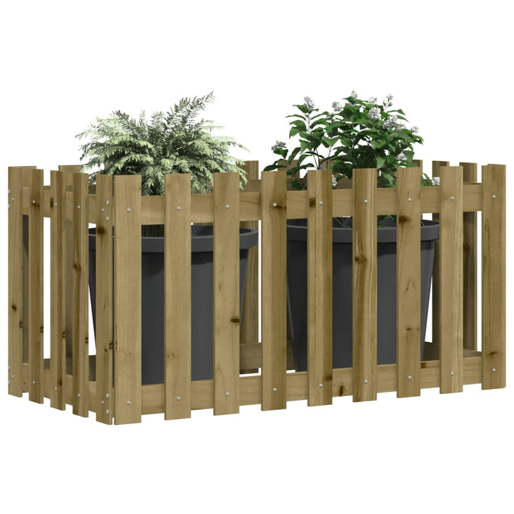 Vidaxl -Pflanzer vermehrte HEK -Design 100x50x70 cm imprägniertes Holz