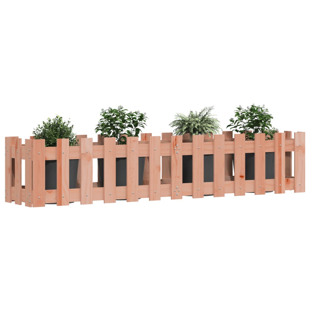 VIDAXL -Pflanzer erhöhte das HEK -Design 150x30x30 cm Solid Douglashout