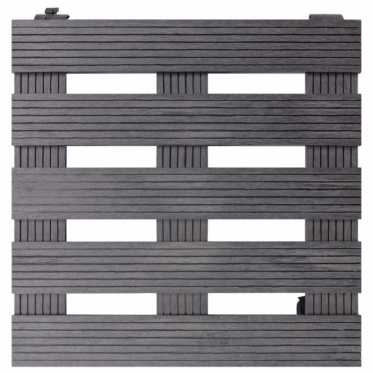 VIDAXL -Pflanzenwagen 4 ST 30x30x7,5 cm HKC Grau