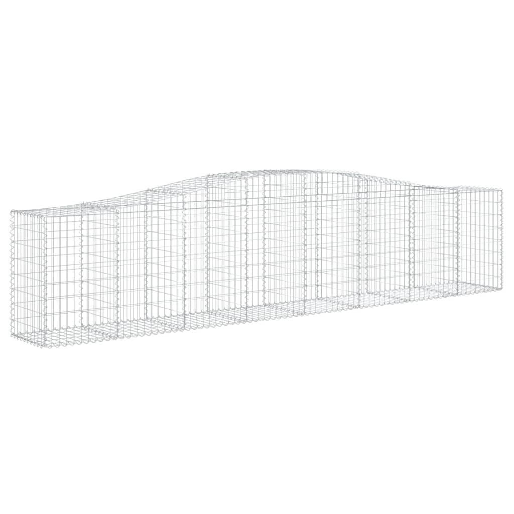 Vidaxl Schans Körbe 6 ST Gewölbe 400x50x80 100 cm verzinktes Eisen