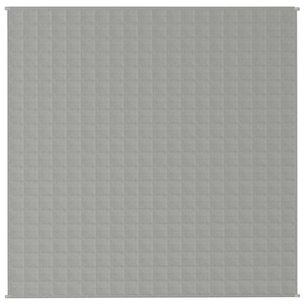 Vidaxl schwache Decke 200x200 cm 9 kg Stoff grau