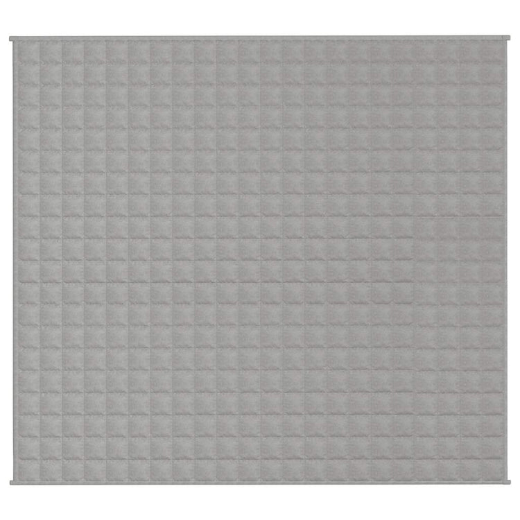 Vidaxl schwache Decke 200x225 cm 13 kg Stoff grau
