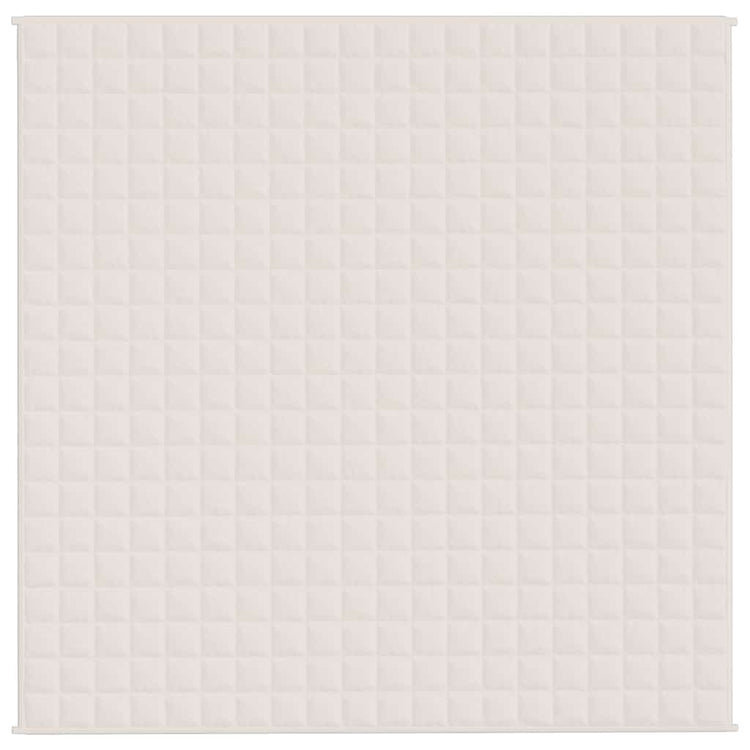 Vidaxl schwache Decke 200x200 cm 9 kg Stofflichtcreme -gelöscht