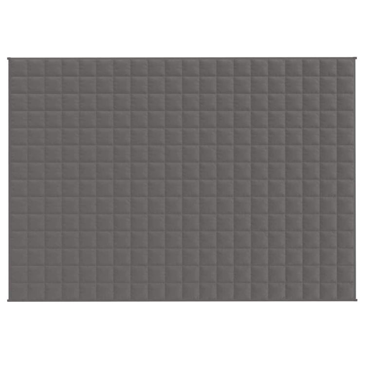Vidaxl Schwache Decke 138x200 cm 6 kg Stoff grau