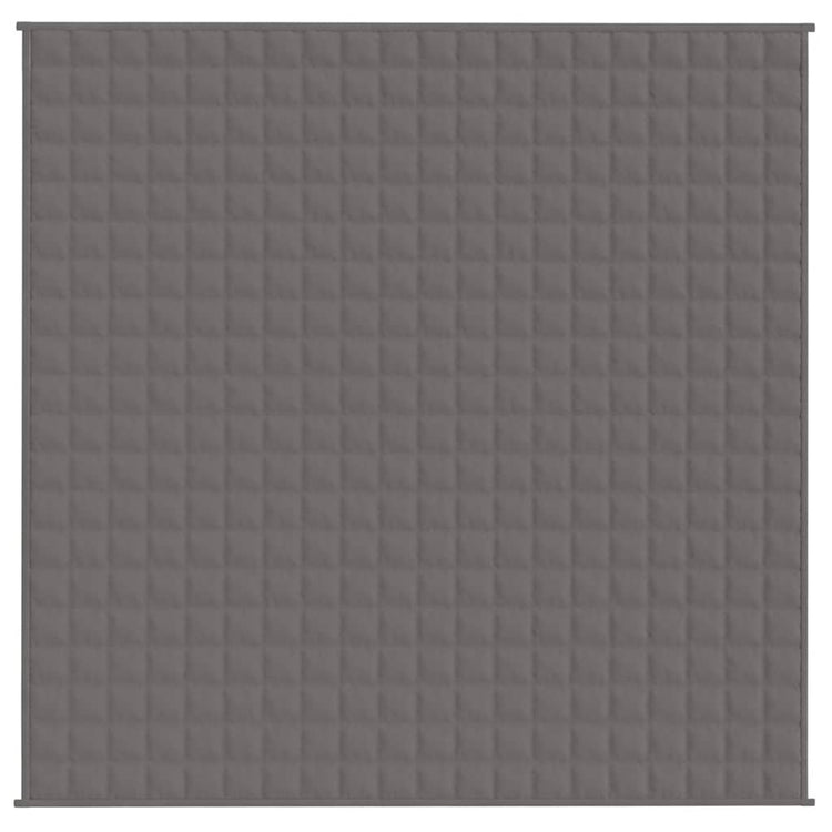 Vidaxl schwache Decke 200x200 cm 9 kg Stoff grau