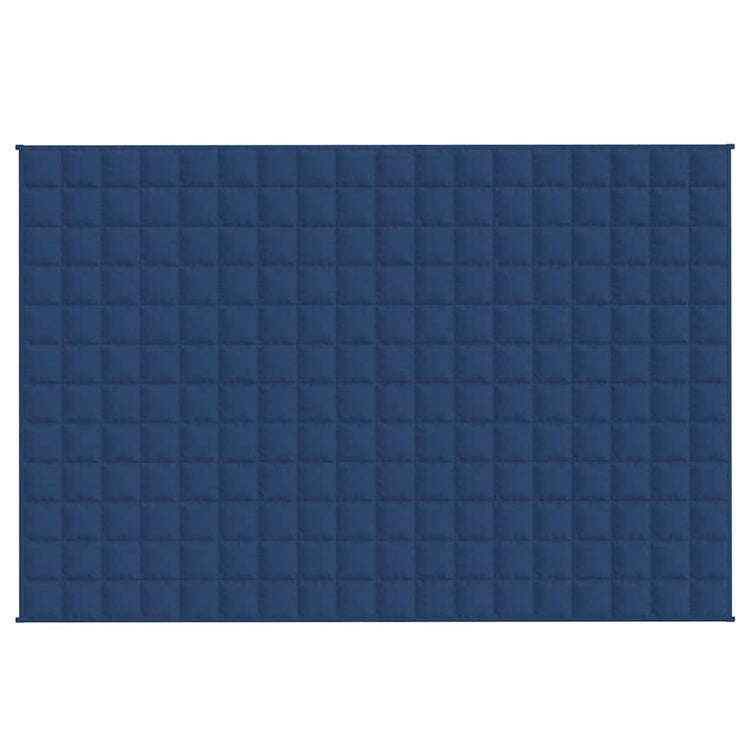 Vidaxl schwache Decke 120x180 cm 9 kg Stoff blau