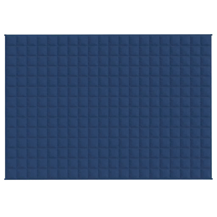 Vidaxl schwache Decke 138x200 cm 10 kg Stoff blau