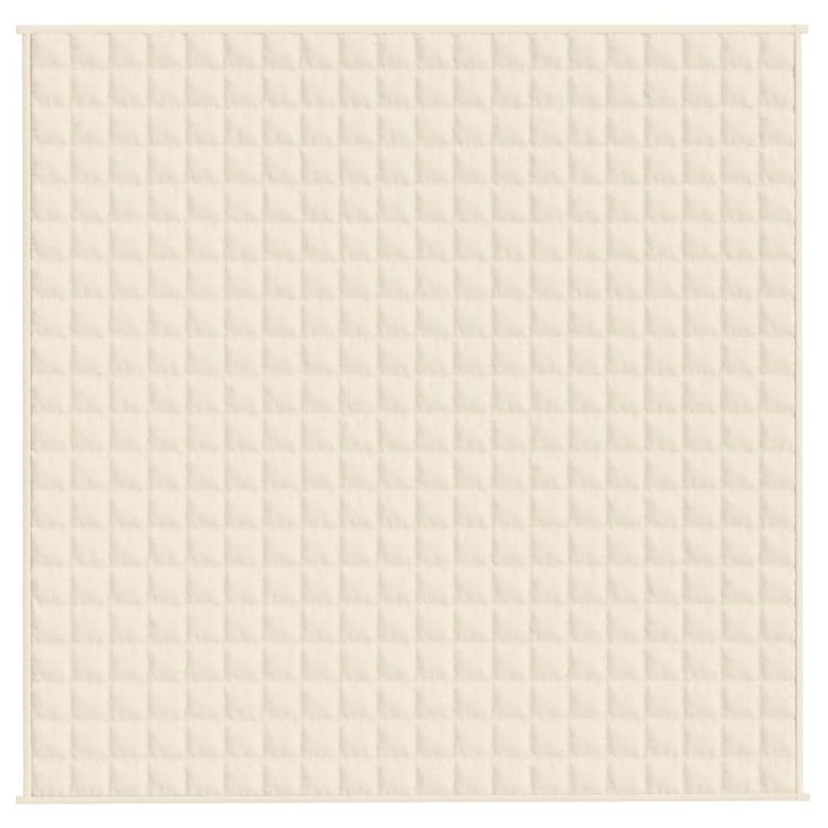 Vidaxl schwache Decke 200x200 cm 13 kg Stoffleuchte creme -gelöscht
