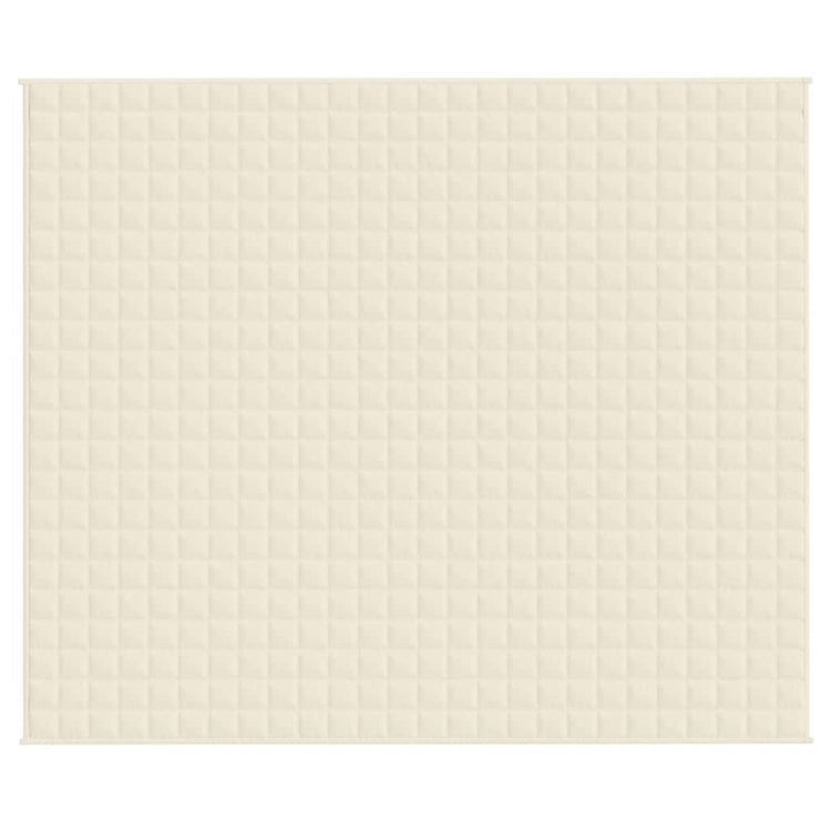 Vidaxl schwache Decke 220x260 cm 15 kg Stofflampencreme -gelöscht