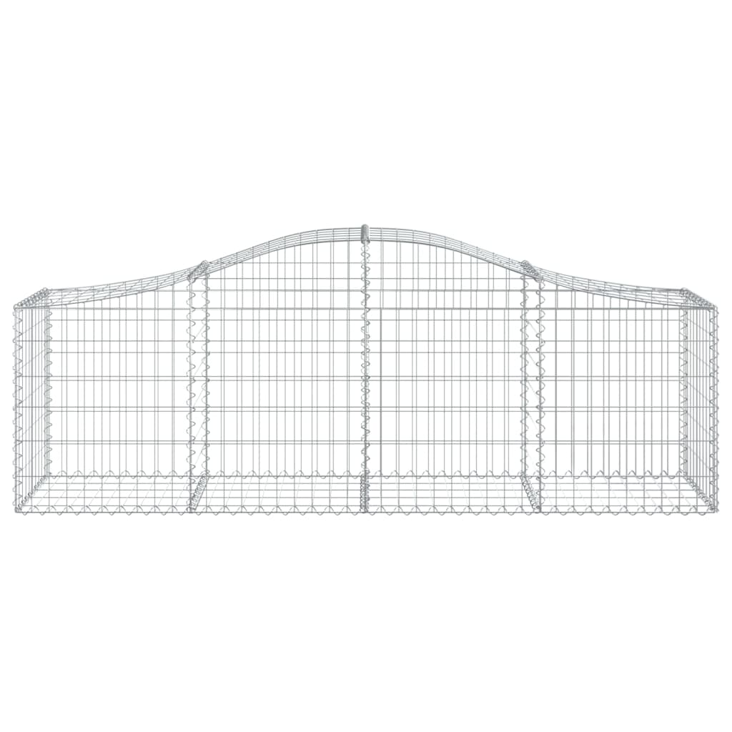 Vidaxl Schanskorf Gewölbe 200x50x60 80 cm verzinktes Eisen