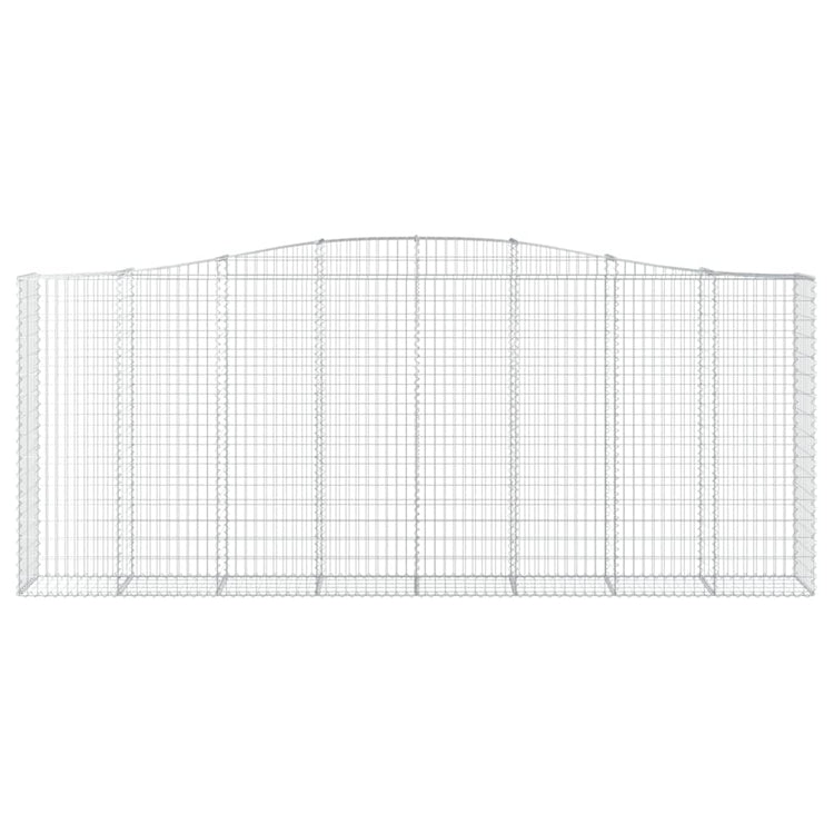Vidaxl Schanskorf Gewölbe 400x50x160 180 cm verzinktes Eisen