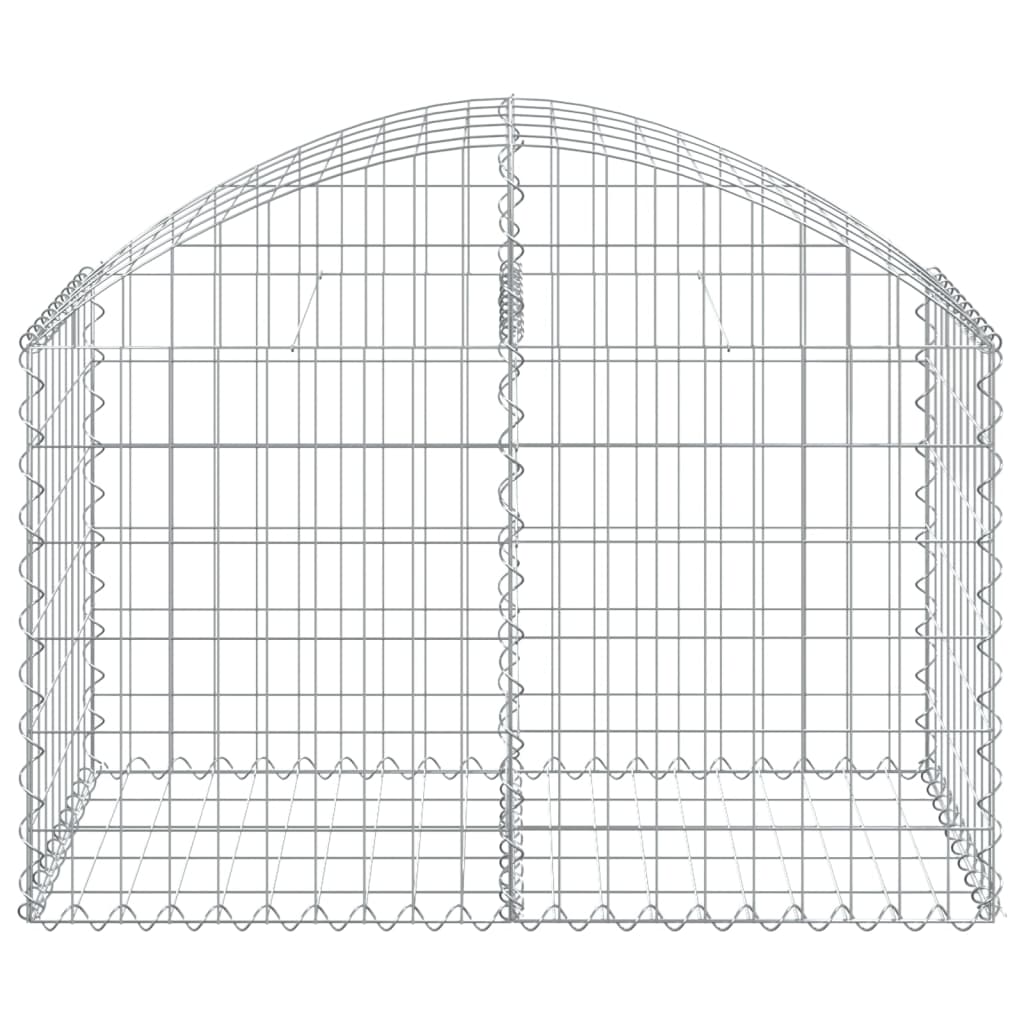 Vidaxl Schanskorf Gewölbe 100x50x60 80 cm verzinktes Eisen