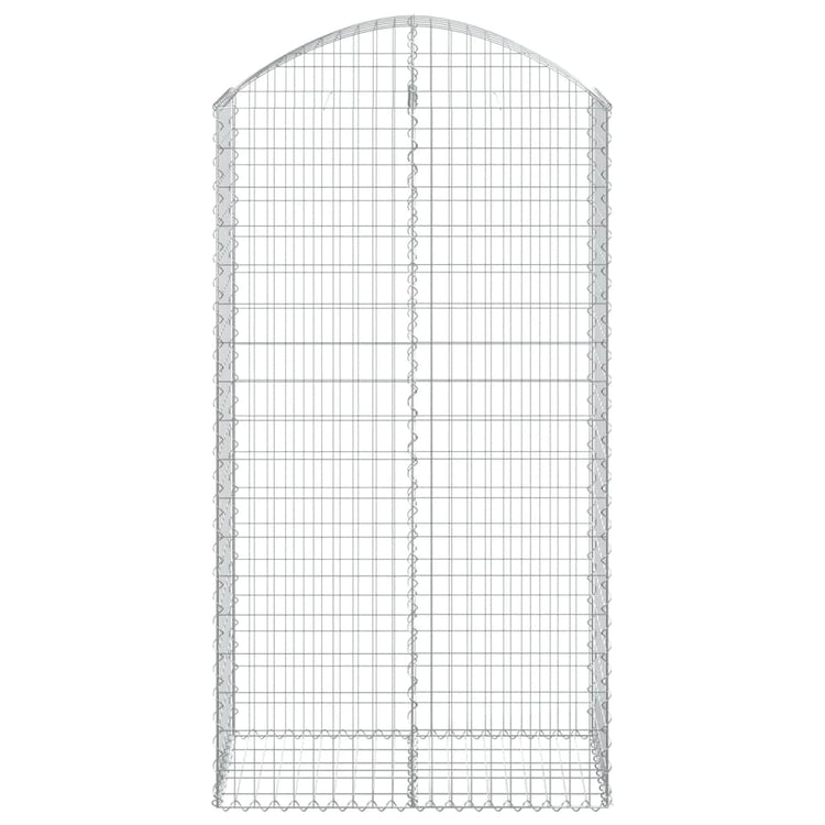 Vidaxl Schanskorf Gewölbe 100x50x180 200 cm verzinktes Eisen