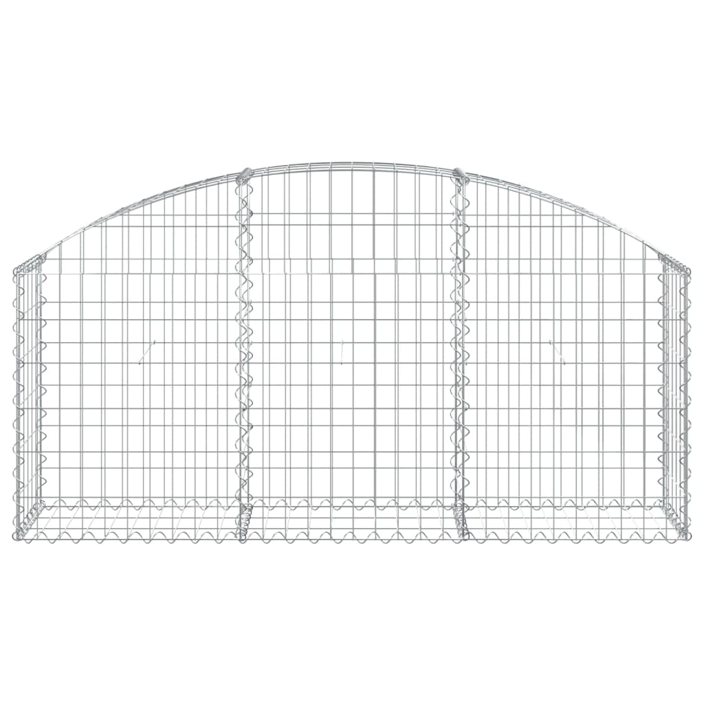Vidaxl Schanskorf Gewölbe 150 x 30 x 60 cm verzinktes Eisen