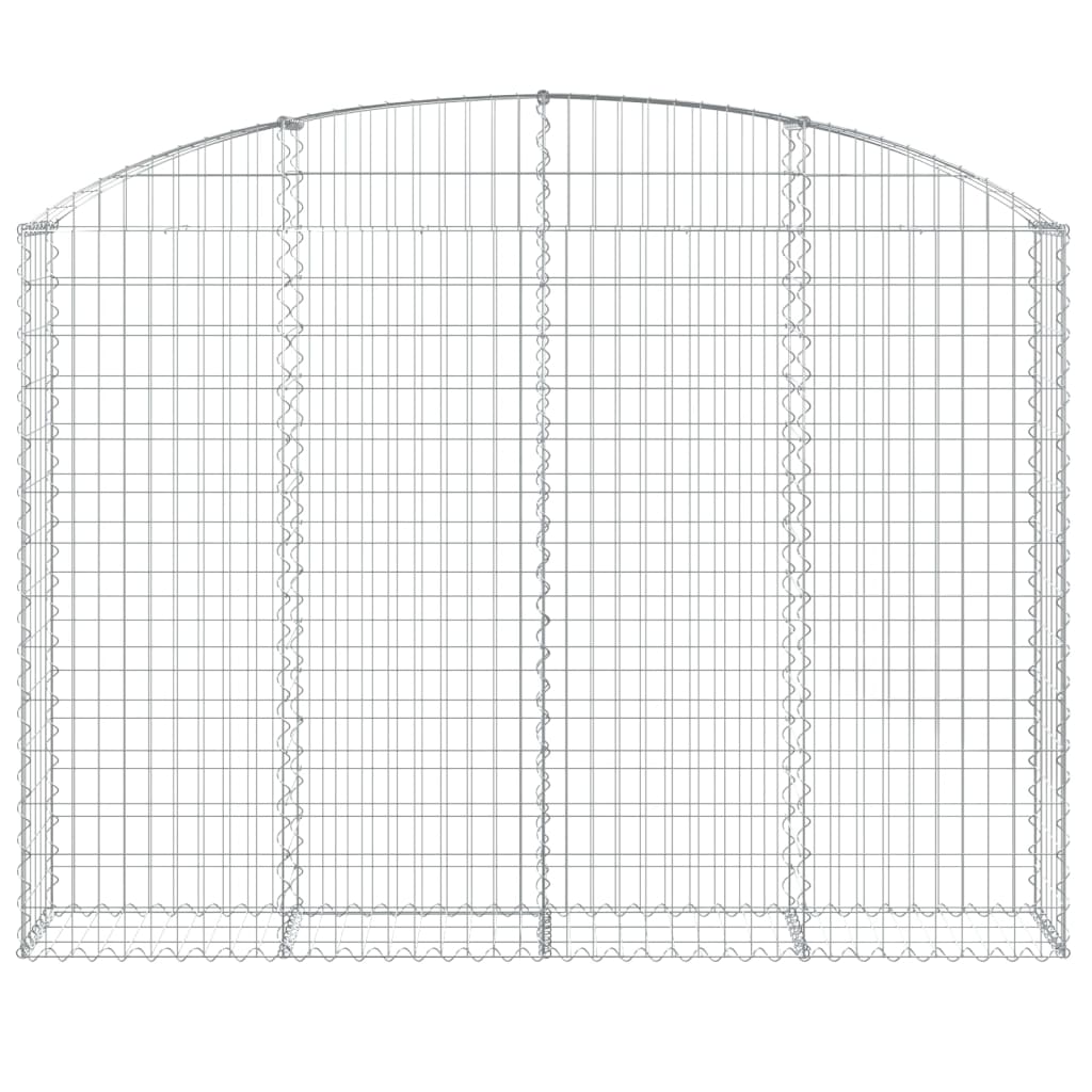 Vidaxl Schanskorf Gewölbe 200x30x140 160 cm verzinktes Eisen