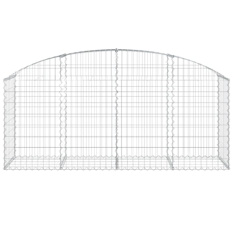 Vidaxl Schanskorf Gewölbe 200x50x80 100 cm verzinktes Eisen