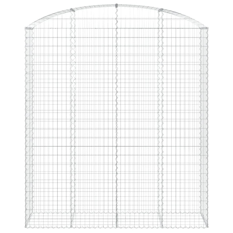 Vidaxl Schanskorf Gewölbe 200x50x220 240 cm verzinktes Eisen