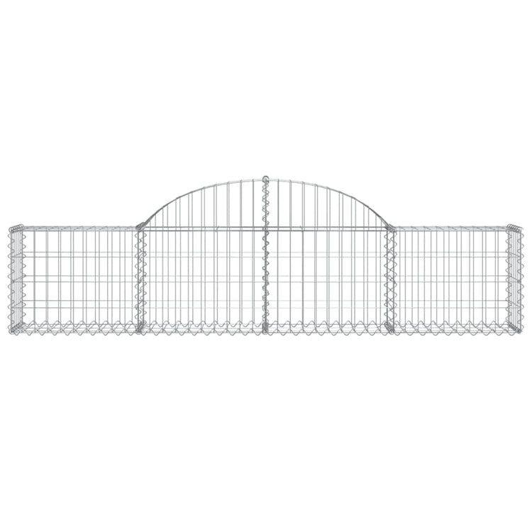 Vidaxl Schanskorf Gewölbe 200x30x40 60 cm verzinktes Eisen