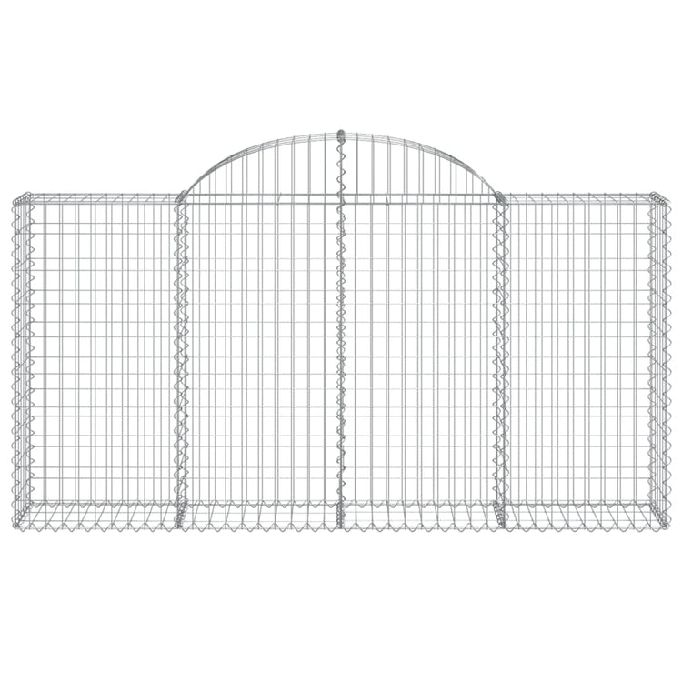 Vidaxl Schanskorf Gewölbe 200x30x100 120 cm verzinktes Eisen