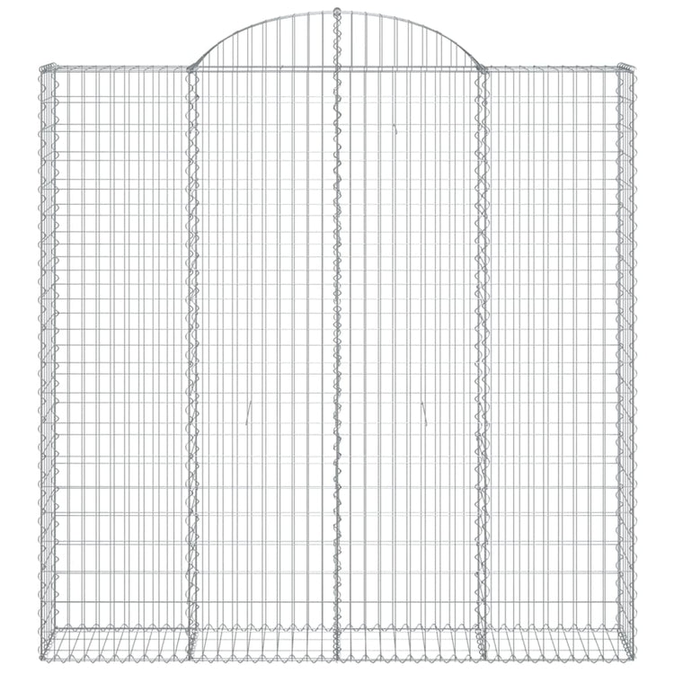 Vidaxl Schanskorf Gewölbe 200x30x200 220 cm verzinktes Eisen