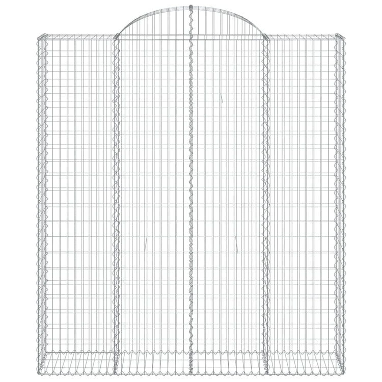 Vidaxl Schanskorf Gewölbe 200x50x220 240 cm verzinktes Eisen