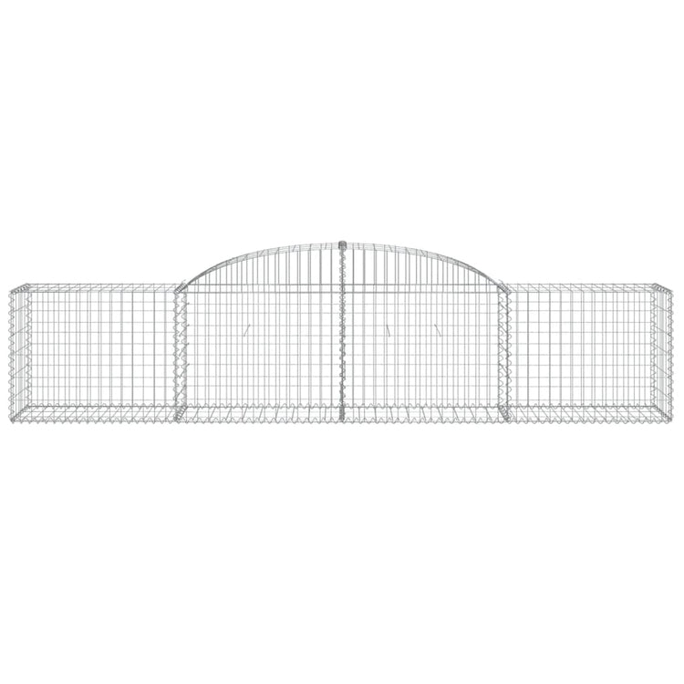 Vidaxl Schanskorf Gewölbe 300x50x60 80 cm verzinktes Eisen