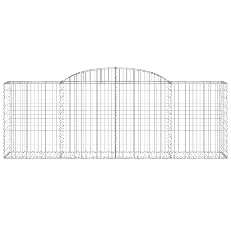 Vidaxl Schanskorf Gewölbe 300x50x100 120 cm verzinktes Eisen