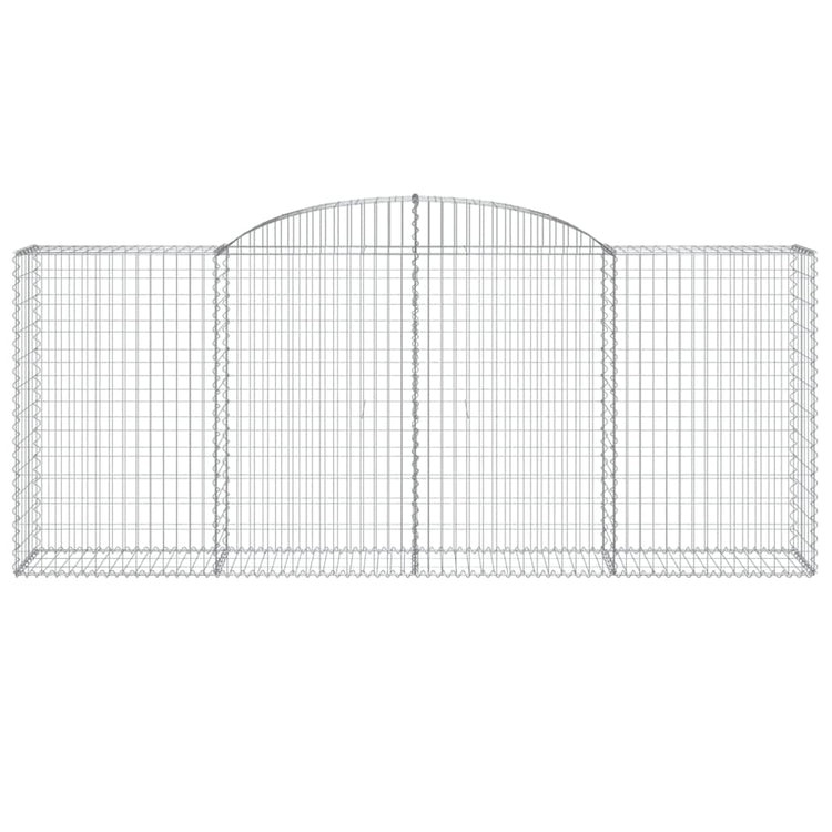 Vidaxl Schanskorf Gewölbe 300x50x120 140 cm verzinktes Eisen