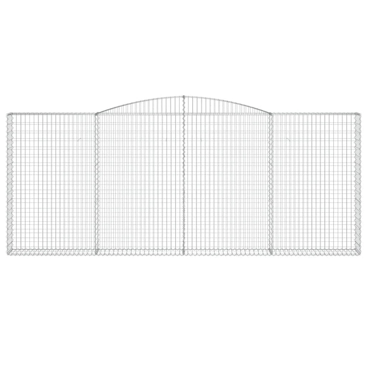 Vidaxl Schanskorf Gewölbe 400x30x160 180 cm verzinktes Eisen