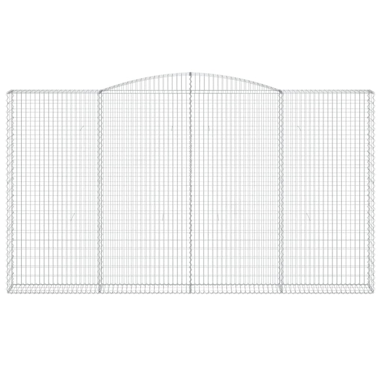 Vidaxl Schanskorf Gewölbe 400x30x220 240 cm verzinktes Eisen