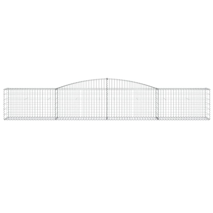 VIDAXL SCHANSKORF VALLED 400X50X60 80 cm verzinktes Eisen