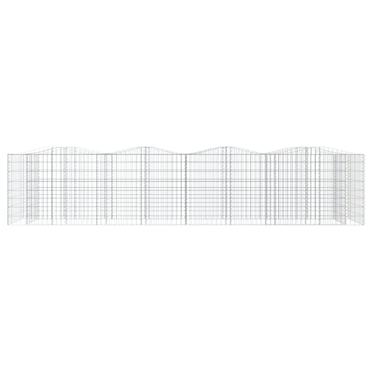 Vidaxl Schanskorf Gewölbe erhöhte 400x100x100 cm verzinktes Eisen