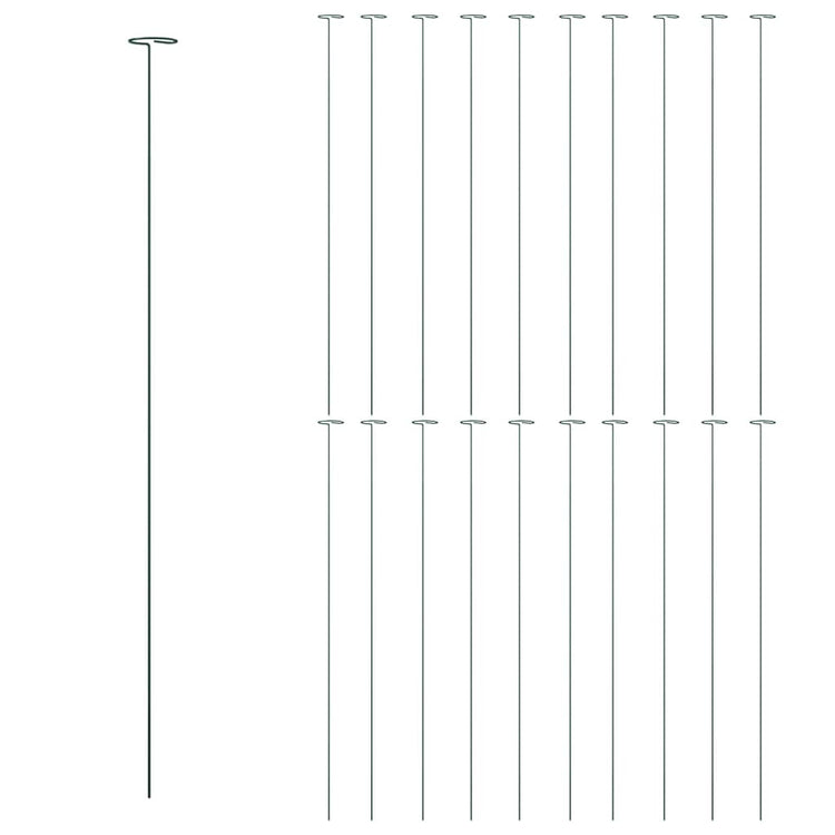 VIDAXL -Pflanzeneinsätze 20 St 91 cm Stahl dunkelgrün