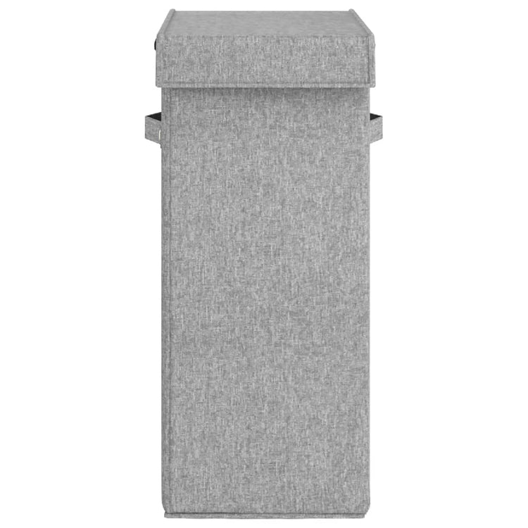 Vidaxl Waschkorb zusammenklappbar 26x34.5x59.5 cm Kunstwinlengrau