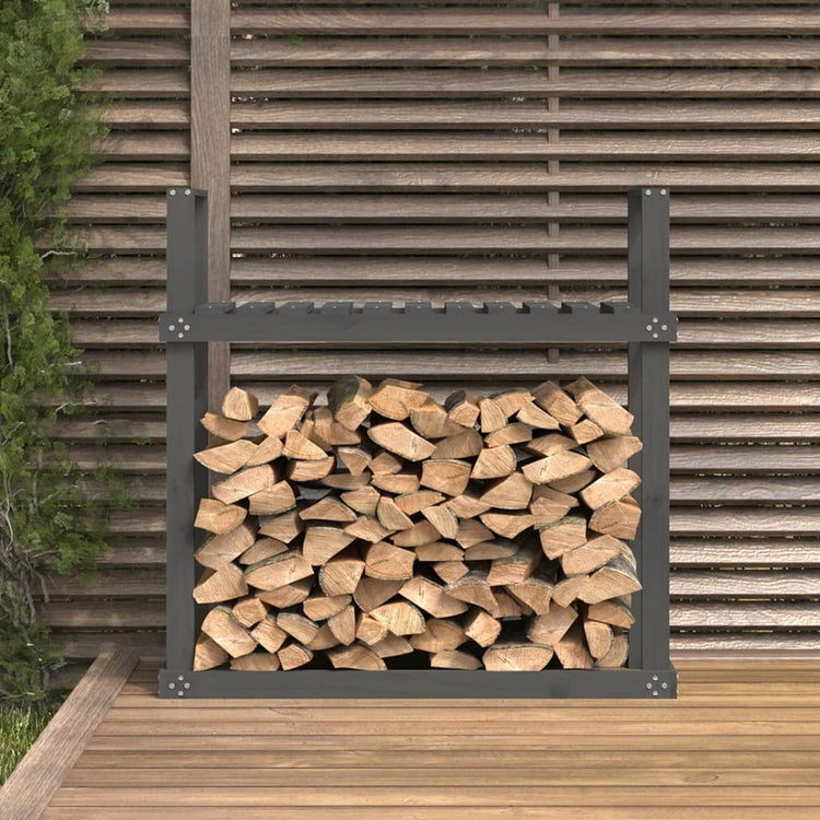 Vidaxl -Kamin 110x35x108,5 cm Festkiefergrau