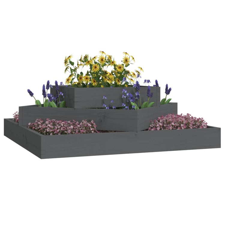 VIDAXL -Planungsbox 83x83x27 cm Festkiefergrau