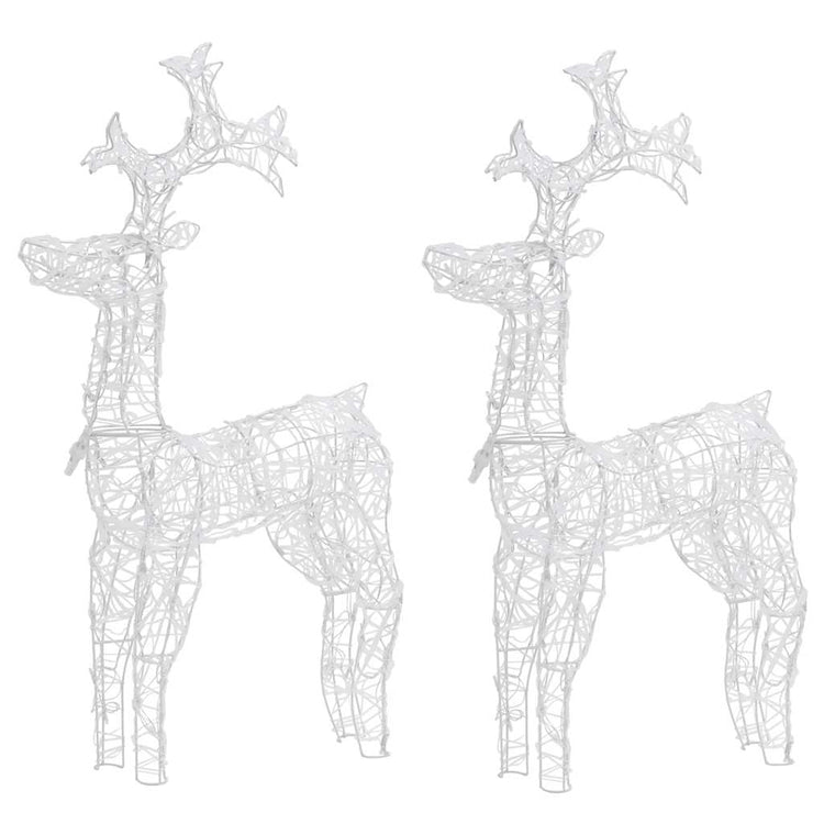 Vidaxl Weihnachtsdekorationen Rentier 2 PCs 60x16x100 cm Acrylic